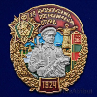 Знак "29 Кызыльский Пограничный отряд"