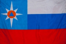 Флаг "МЧС России" триколор фото