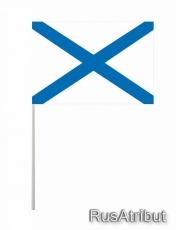 Флажок на палочке «Андреевский флаг» фото