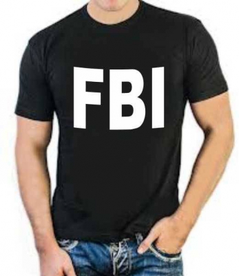 Футболка стрейч "FBI"