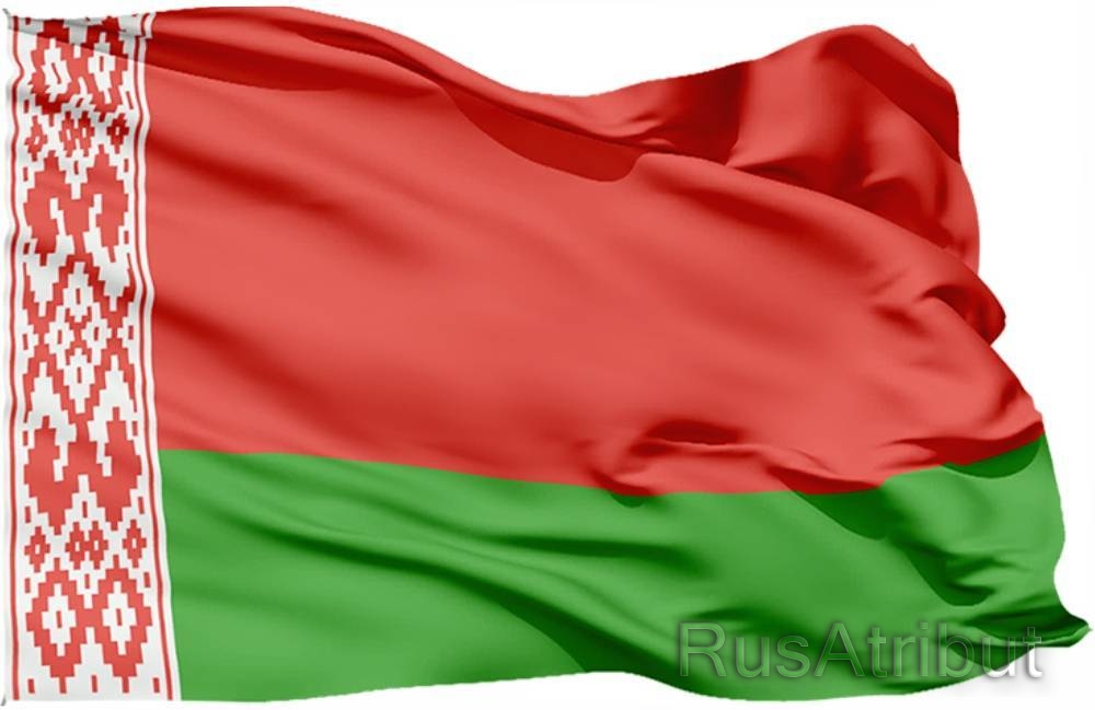 Двухсторонний флаг Беларуси купить в интернет-магазине RusAtribut