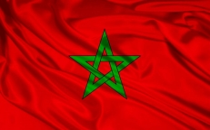 Флаг страны Марокко фото