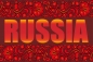 Флаг Russia с русским орнаментом. Фотография №1