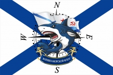 Флаг Военно-Морской Флот с акулой  фото