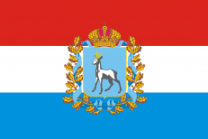Двухсторонний флаг Самарской области фото
