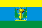 Двухсторонний флаг Комсомольска-на-Амуре. Фотография №1