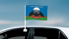 Флаг на машину с кронштейном ГРУ 16 ОБрСпН в/ч 54607  фото