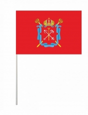 Флаг "г.Санкт-Петербург" с большим гербом города фото