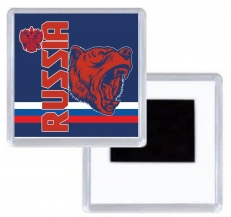 Магнитик RUSSIA с медведем фото