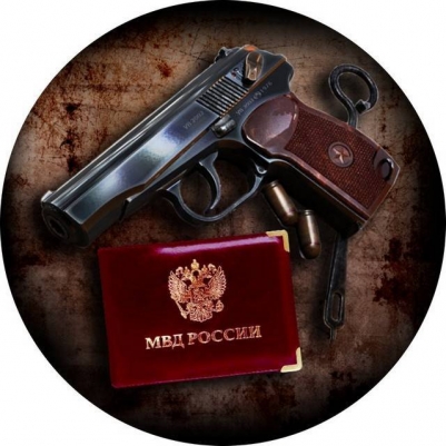 Наклейка «МВД России»