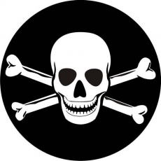 Наклейка «Флаг Пиратский» фото