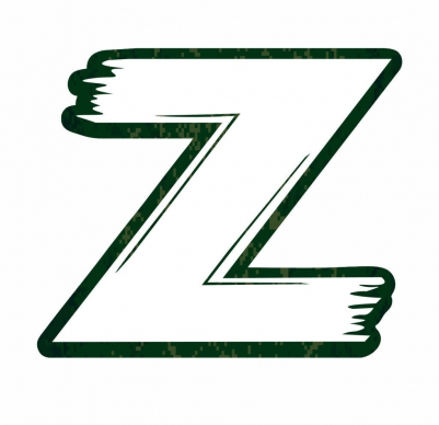 Автомобильная наклейка символ «Z» (20х17 см)