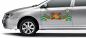 Автомобильная наклейка с флагом Погранвойск. Фотография №2