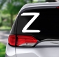 Автомобильная наклейка Z. Фотография №3