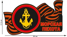 Автонаклейка "Эмблема Морской пехоты" фото