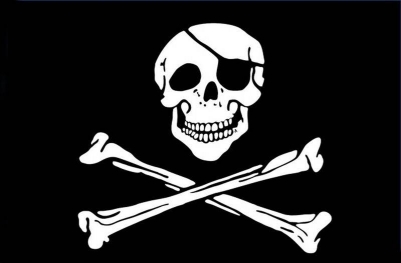 Флаг "Пиратский" с повязкой