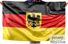 Флаг страны Германия с гербом фото
