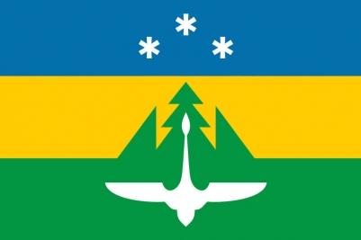 Флаг Ханты-Мансийска 2002 года