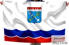 Двухсторонний флаг Ленинградской области  фото