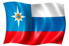 Представительский флаг МЧС России фото