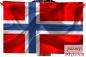 Двухсторонний флаг Норвегии. Фотография №1