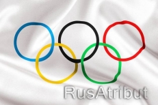 Флаг Олимпийский фото