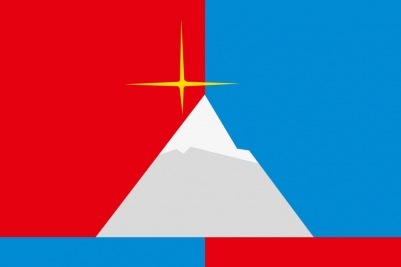 Флаг посёлка Снежногорск