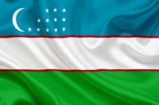 Государственный флаг Узбекистана  фото