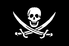 Флаг Пиратский с саблями  фото