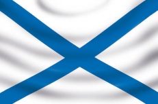 Андреевский флаг (на сетке) фото