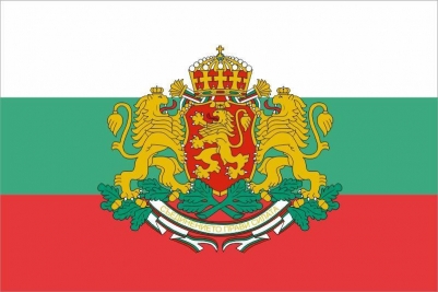 Флаг Болгарии с гербом "Штандарт Президента"
