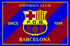 Флаг FC Barselona-2  фото