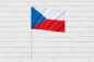 Двухсторонний флаг Чехии. Фотография №3