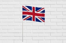 Флажок Великобритании на палочке фото