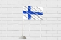 Двухсторонний флаг Финляндии. Фотография №2