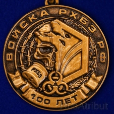 Медаль 100 лет Войскам РХБЗ РФ  фото