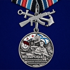 Медаль 55-я Мозырская Краснознамённая дивизия морской пехоты ТОФ  фото
