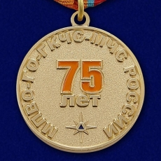 Медаль 75 лет Гражданской обороне МЧС  фото
