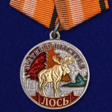 Медаль "Лось" (Меткий выстрел) фото