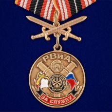 Медаль "За службу в РВиА" с мечами фото