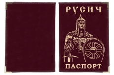 Мужская обложка на паспорт "Русич" фото