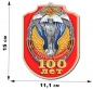 Наклейка "100 лет РГВВДКУ". Фотография №1