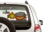 Наклейка "Медаль-знак Погранвойск" на авто. Фотография №2