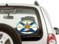 Наклейка на авто Флаг БДК «Адмирал Невельской». Фотография №2