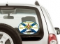 Наклейка на авто Флаг БДК «Георгий Победоносец». Фотография №2
