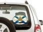Наклейка на авто Флаг БДК «Оленегорский Горняк». Фотография №2