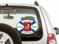 Наклейка на авто Флаг К-433 «Св. Георгий Победоносец». Фотография №2