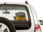 Наклейка "Погранвойска" на заднее стекло автомобиля. Фотография №2
