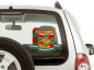 Наклейка "Символика Погранвойск РФ" на машину. Фотография №2