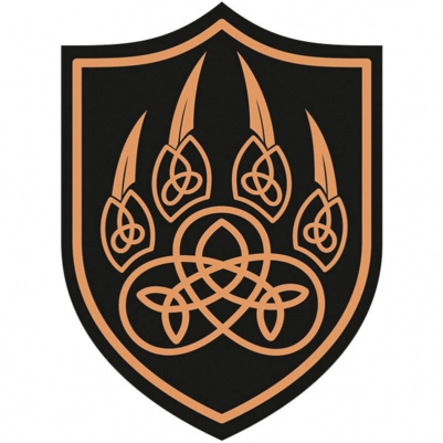 Наклейка "Волчья лапа"